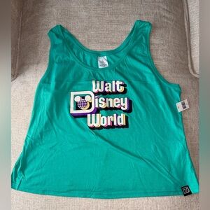 Walt Disney World Teal Graphic Tank Top
